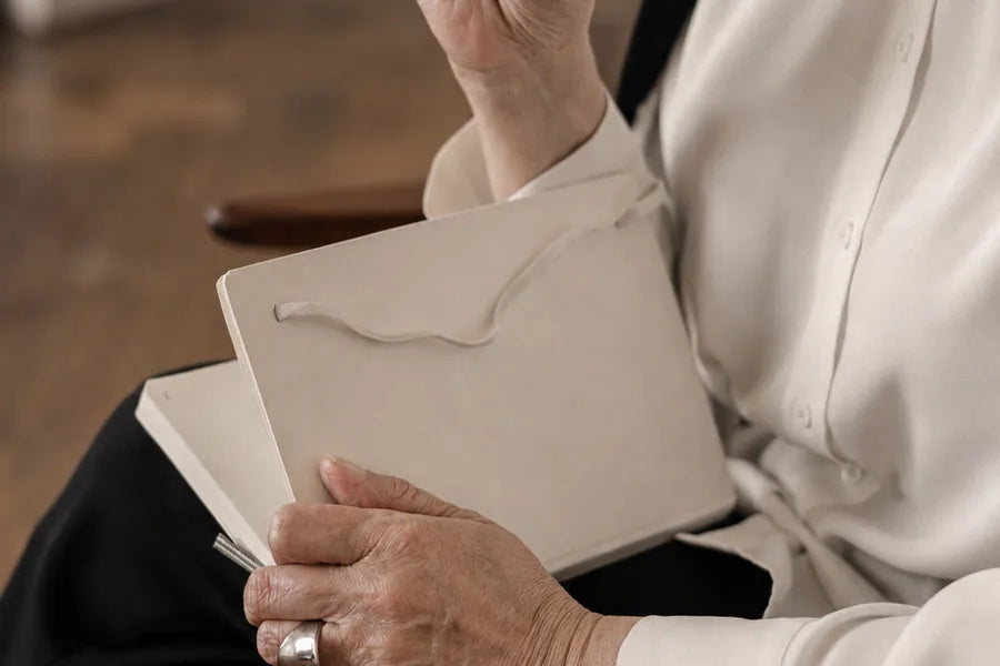 Notes being taken during a private review of the programme.